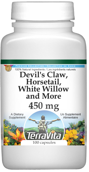 Devil's Claw, Horsetail, White Willow and More - 450 mg