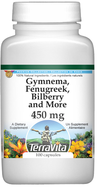 Gymnema, Fenugreek, Bilberry and More - 450 mg