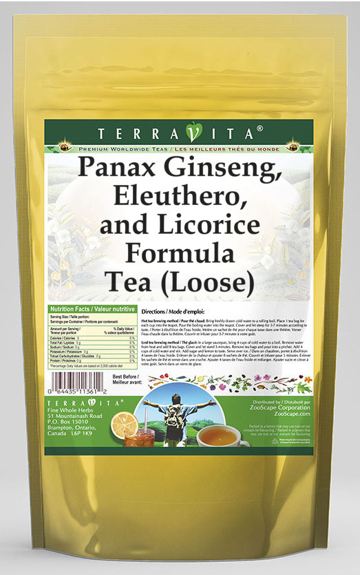 Panax Ginseng, Eleuthero, and Licorice Formula Tea (Loose)