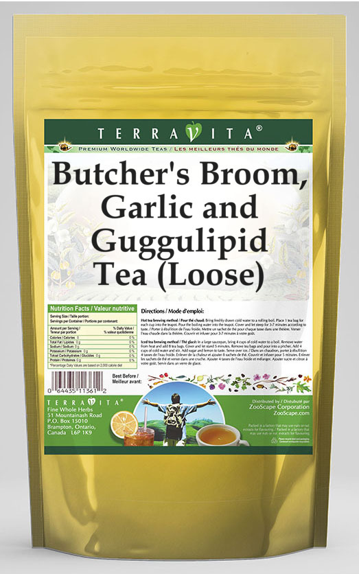Butcher's Broom, Garlic and Guggulipid Tea (Loose)
