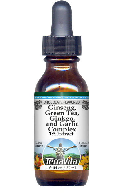 Ginseng, Green Tea, Ginkgo, and Garlic Complex Glycerite Liquid Extract (1:5)