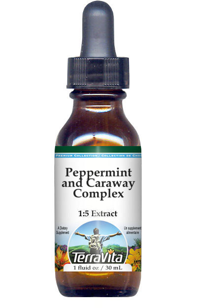 Peppermint and Caraway Complex Glycerite Liquid Extract (1:5)