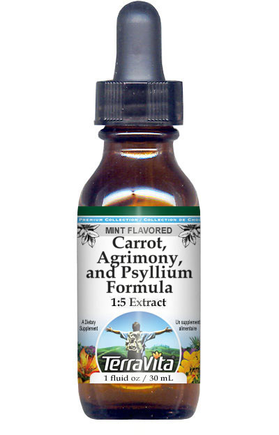Carrot, Agrimony, and Psyllium Formula Glycerite Liquid Extract (1:5)
