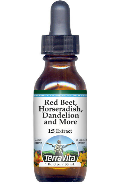 Red Beet, Horseradish, Dandelion and More Glycerite Liquid Extract (1:5)