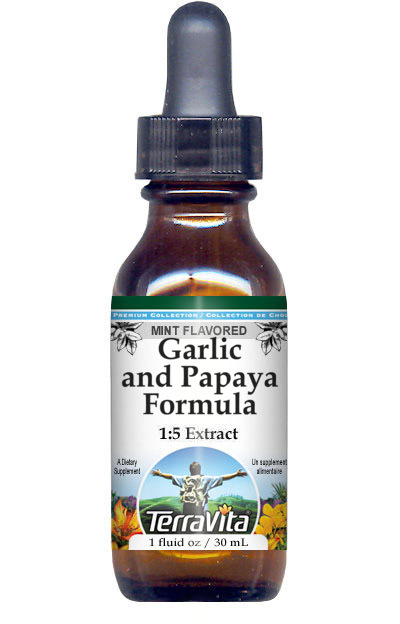 Garlic and Papaya Formula Glycerite Liquid Extract (1:5)