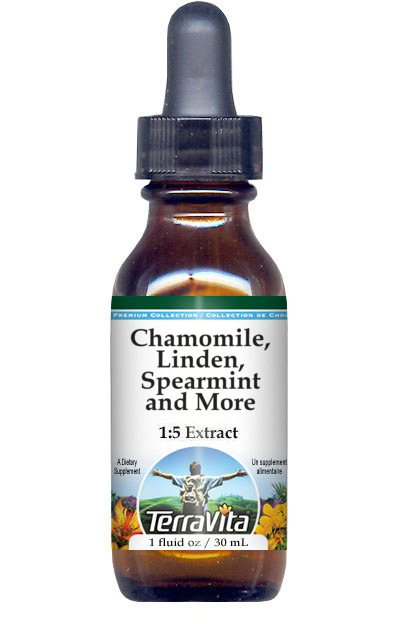 Chamomile, Linden, Spearmint and More Glycerite Liquid Extract (1:5)