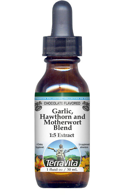 Garlic, Hawthorn and Motherwort Blend Glycerite Liquid Extract (1:5)
