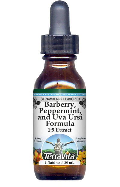 Barberry, Peppermint, and Uva Ursi Formula Glycerite Liquid Extract (1:5)